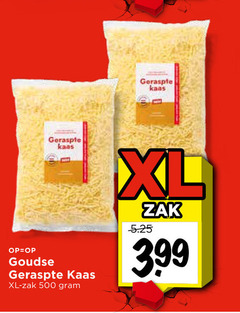  geraspte kaas 500 kans goudse xl zak 