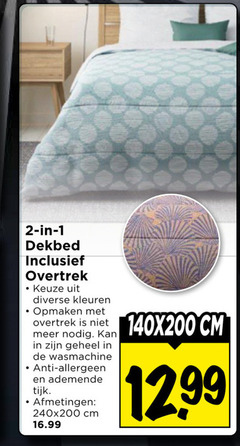  1 2 dekbed overtrek kleuren opmaken wasmachine anti allergeen ademende tijk cm 