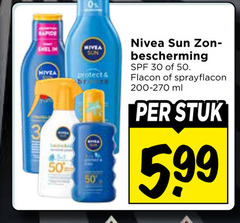  nivea zonnebrandolie 30 50 sun protect bescherming flacon sprayflacon ml stuk 