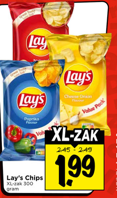  lays chips 300 taste les lay cheese onion flavour pack paprika xl zak 