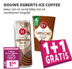  douwe egberts ijskoffie 1 2 250 ice coffee beker ml blikje combineren cappuccino break creamy blikjes 