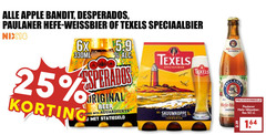  desperados paulaner apple bandit texels speciaalbieren 25 50 weissbier speciaalbier nix18 6x 330ml original beer red with skuumkoppe natur fles 