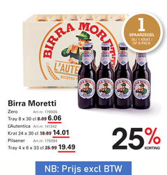  birra moretti krat bier 1 4 6 8 24 25 30 33 pack zero ricetta tray pilsener 