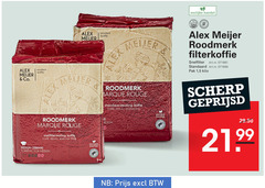  alex meijer excellent quality heuer co. flex roodmerk rouge koffie mcafee moulu standard snelfiltermaling medium gebrand eerlijk eerlijke filterkoffie snelfilter pak 1 5 kilo scherp geprijsd 