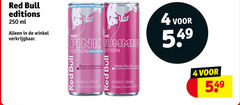  red bull energiedrank 4 250 editions ml sugarfree sugar pink summer edition energy drink stimuleert lichaam geest witte perzik 