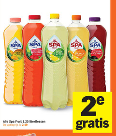  spa fruit mango apricot natural cr strawberry watermelon bruisend lemon cactus orange raspberry blackcurrant orion literflessen actieprijs 2 