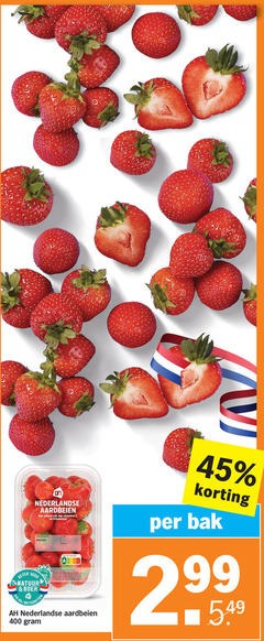  aardbeien 8 45 99 400 beter natuur boer nederlandse nature rijk vitamine nederland ah.nl foliumzuur bak 