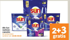  sun vaatwasmiddel 2 3 16 100 new efficacy 4in1 intense power protection shine brilliant all vaatwas capsules varieeren active oxygen cleaning short co shining like removes stains 