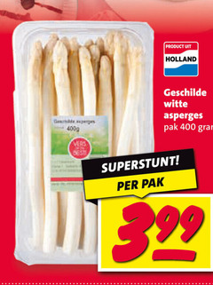  asperges 400 holland vers best geschilde witte pak 