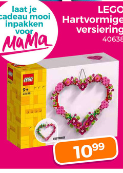  cadeau mama lego 9 hartvormige versiering 