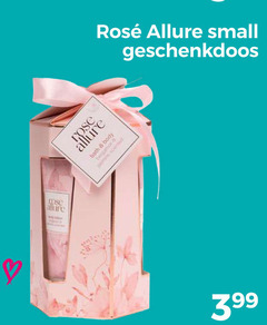  allure rosee small geschenkdoos rose bath body bergamot scented 