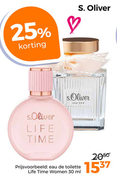  25 30 oliver life time for eau toilette women ml 