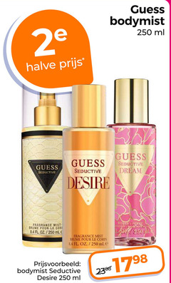  250 2e halve guess bodymist ml seductive dream desire fragrance mist pour le corps femme home 