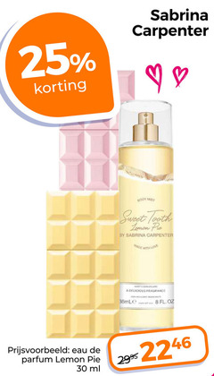  8 25 30 sabrina body mist sweet tooth lemon by with love fragrance oz eau parfum pie ml 