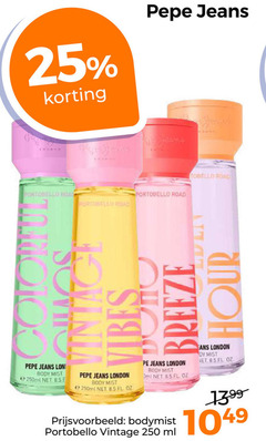  25 250 pepe jeans portobello road vibes breeze hour london mist oz body 250ml bodymist vintage ml 