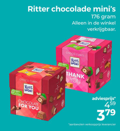  ritter sport chocolade 100 379 choco cubes chocolate for you 