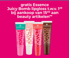  50 1500 essence juicy lipgloss t.w.v. beauty artikelen choco 