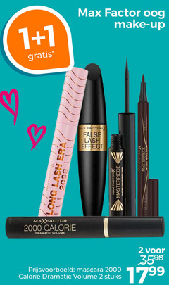  1 2 factor effect oog masterpiece make up micro maxfactor calorie dramatic volume mascara stuks 