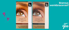  6 bransus b wimper wenkbrauw verf bruin brown eyelash eyebrow dye teinture pour zwart black schwarz noir 