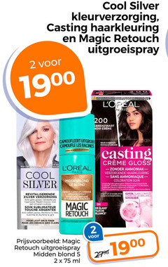  2 5 200 279 cool silver casting haarkleuring retouch uitgroeispray 19 ebbenzwart noir paris revitaliserende zilver verzorging anti versterkt haarvezel zilveren nuance sublimateur touche la fibre sublime illumine le licht grijs haar pour les cheveux eclairs camoufleert racines middenblond blond camouflerende midden ml 3x nouveau gloss verzorgende sans coloration glowy glare am glans glycol complex brillance 