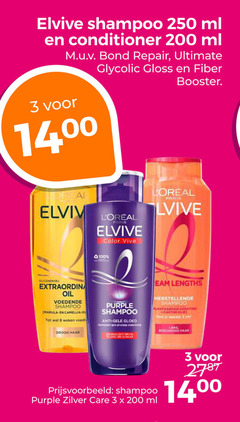  elvive conditioner shampoo 3 8 200 250 ml bond repair ultimate gloss paris color vive booster loreal oil voedende marula camellia weken voeding droog haar purple anti gele oranje lengths plantaardige keratine castor olie red cm lang zilver care 
