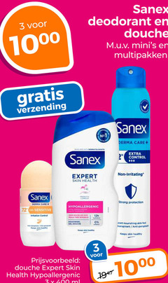  sanex deodorant douchegel 1 3 400 1000 10 verzending douche multipakken derma care control expert skin health sensitive complex reveal strong protection peaux gel instant nourishing feel transpirant anti keeps heal ml healthy 