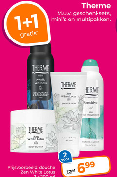  therme douchegel bodylotion deodorant 1 2 200 geschenksets multipakken men nordic wellness bodyspray zen white lotus shower satin transpirant sensitive anti body butter relax mind beschermt frisch douche ml 