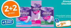  2 4 10 12 18 22 28 always discreet urineverlies bescherming 1 spaar punt normal verbanden inlegkruisjes verband stuks 
