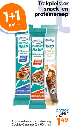  1 2 34 35 60 trekpleister snack reep proteine lang suiker salted caramel crunchy flavour coco toor strength code cookie 