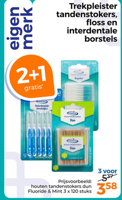  1 2 3 13 120 merk trekpleister tandenstokers floss interdentale borstels regular borsteltjes houten dun antibacterieel fluoride mint soft stuks 