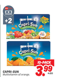  capri-sun fruitdrank 10 deka monbento 2 vitamines kleurstoffen enkel verkocht multi pack vitamin capri sun kunstmatige smaak multivitamin orange 3.99 