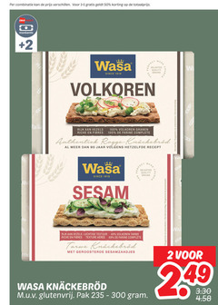  1 2 50 90 100 300 combinatie deka monbento wasa since selected pere quality grains volkoren crunch rijk vezels granen riche farine authentiek rogge jaar hetzelfde recept sesam luchtige textuur tarwe texture geroosterde sesamzaadjes suggestion glutenvrij pak 