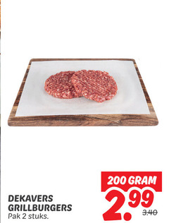  2 200 dekavers grillburgers pak stuks 
