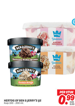  hertog yssalon aardbei meringue fairtrade chocolate fudge brownie pecan karamel spoon pride cookie dough vanilla ice cream with chunks chip ijs kuip ml stuk 