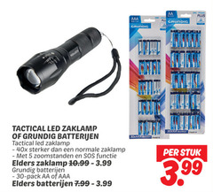  batterijen zaklamp 5 30 aaa grundig aa r zinc tactical led sterker sos functie elders 3.99 pack multipack power stuk 