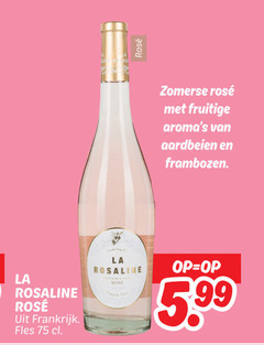  rose rosee zomerse fruitige aardbeien frambozen la frankrijk fles 5 99 