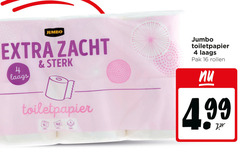  jumbo huismerk toiletpapier 4 16 160 zacht roller lagen pak rollen 