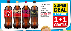  coca-cola cola 1 2 12 zero sugar vanilla cherry coca calories caffeine super flessen liter keer aanbieding deal 