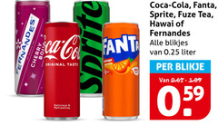  fuze tea sprite coca-cola fernandes ice cola frisdrank cherry original taste refreshing range coca fanta hawaii blikjes 0.25 liter blikje 