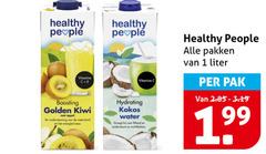  1 healthy people vitamine boosting golden kiwi appel ondersteuning weerstand hydrating kokos water droogt ondersteunt vochtbalans pakken liter pak 