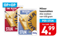  milner kaas 450 jong belegen stuk 30 kaasstukken stukken 