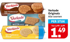  verkade originals san francisco volkoren nizza kokos original naturel soorten stuk 