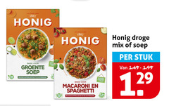 honig soep 1867 basis groente macaroni spaghetti droge mix stuk 