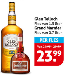 glen talloch grand marnier whisky likeur blended scotch choice fles liter 