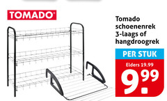  tomado schoenenrek hangdroogrek 3 stuk elders 