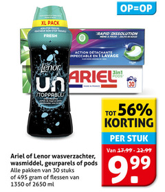  ariel lenor wasverzachter wasmiddel 1 30 face press xl pack stop frische fraicheur fresh stoppables parfum linge perles geurbooster rapid action impeccable vlekverwijdering france geurparels pakken stuks flessen ml color stuk 
