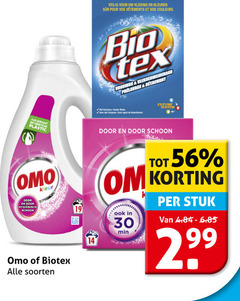  omo biotex wasmiddel handwasmiddel 2 14 19 30 fles gemaakt hygienisch schoon kleur soorten veilig kleding kleuren r pour vos couleurs voorwas vlekverwijderaar detachant bleek avec des sans agent enzyme system min stuk 