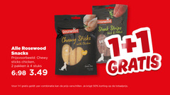  1 2 4 50 rosewood snacks chewy sticks chicken pakken stuks by pets with grain free united steak strips duck combinatie 