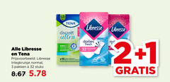  1 2 3 32 tena libresse discreet ultra dailies fresh regular liners normal inlegkruisje pakken stuks breathable absorbent 
