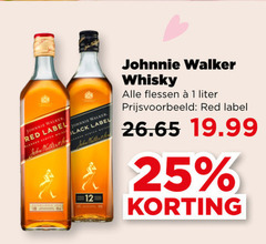 johnnie walker whisky 1 12 25 red label blended john black matterende flessen liter 
